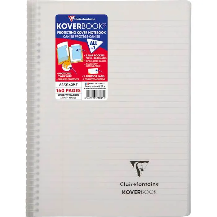 Kollegieblock Koverbook A4 - 8