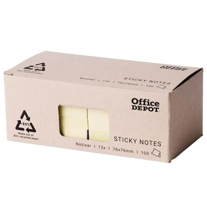 Notis Recycled 76x76 mm gul 12/fp - 3