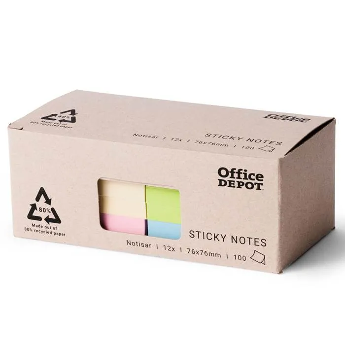 Notis Recycled 76x76mm Pastell 12/fp - 2