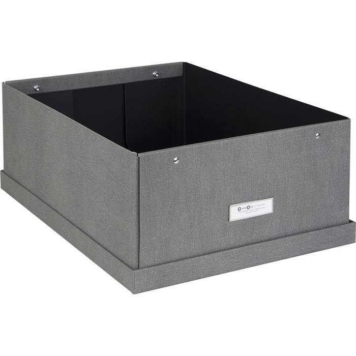 Förvaringsbox Katrin canvas grå Bigso - 2