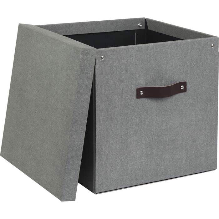 Förvaringsbox Bigso Logan canvas grå - 3