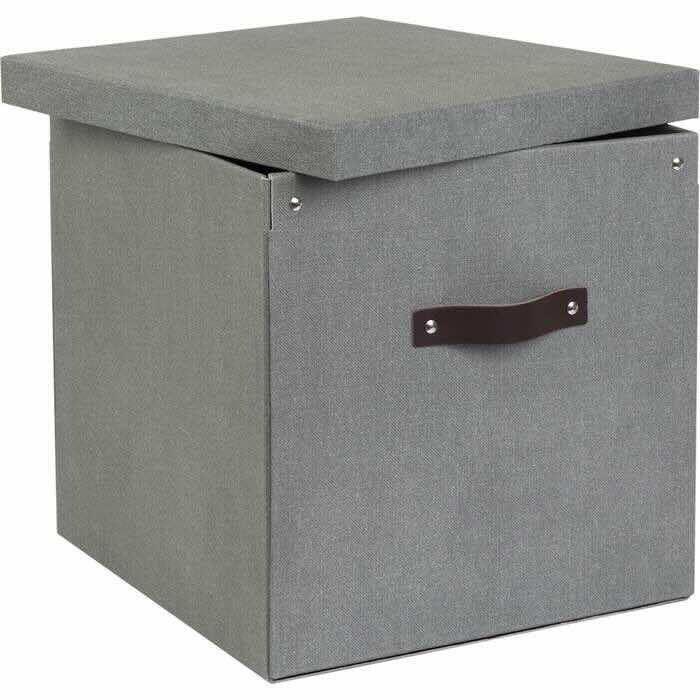 Förvaringsbox Bigso Logan canvas grå - 2