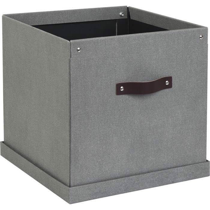 Förvaringsbox Bigso Logan canvas grå - 4
