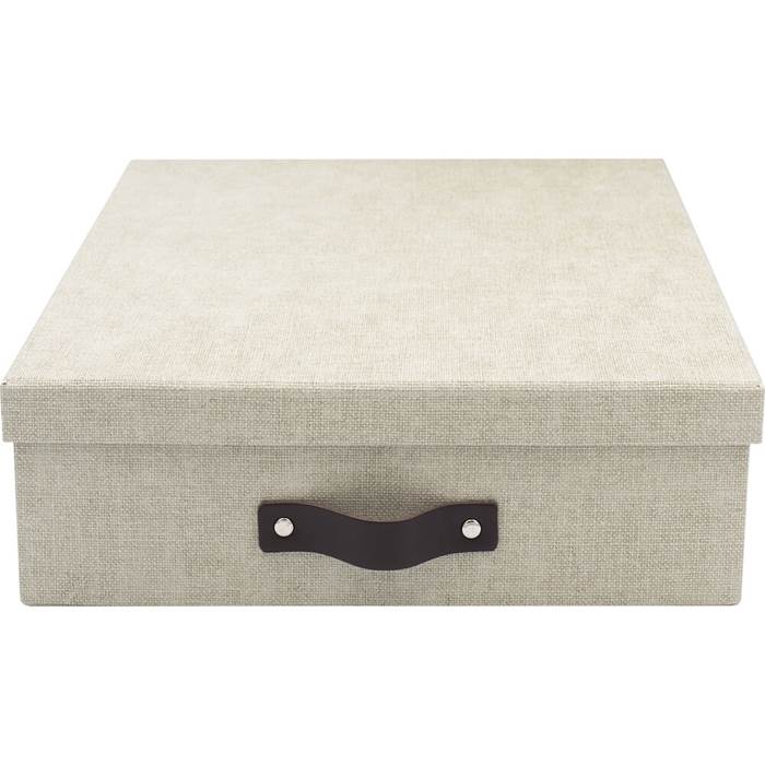 Förvaringsbox / Brevbox Bigso Oskar canvas linen - 2