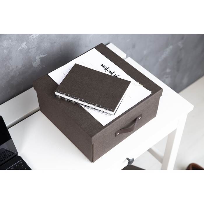 Förvaringsbox Bigso Levi canvas brun - 4