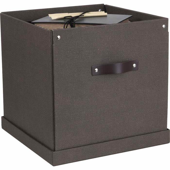 Förvaringsbox Bigso Logan canvas brun - 5
