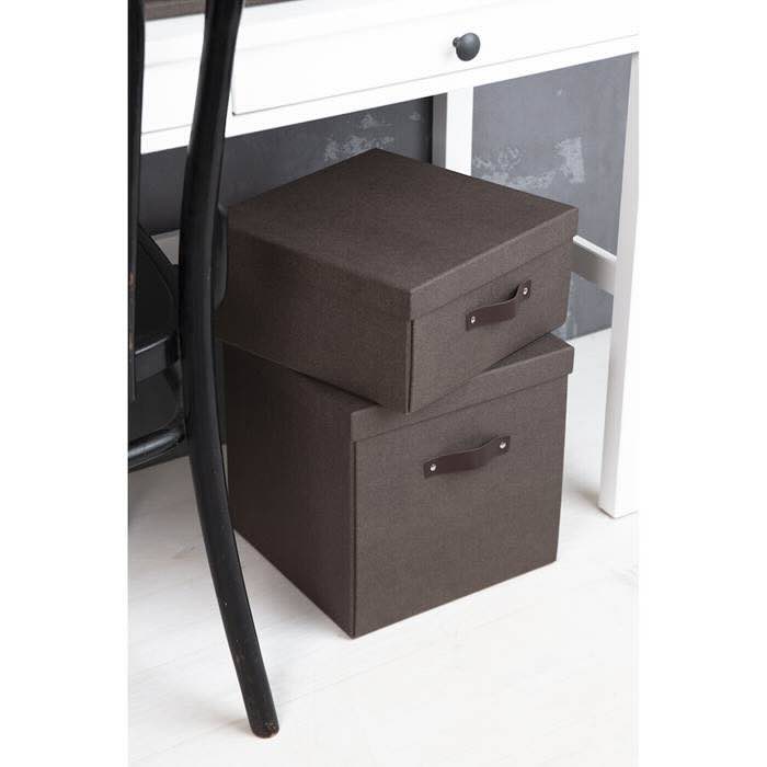 Förvaringsbox Bigso Logan canvas brun - 4