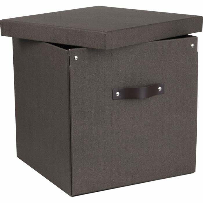Förvaringsbox Bigso Logan canvas brun - 3