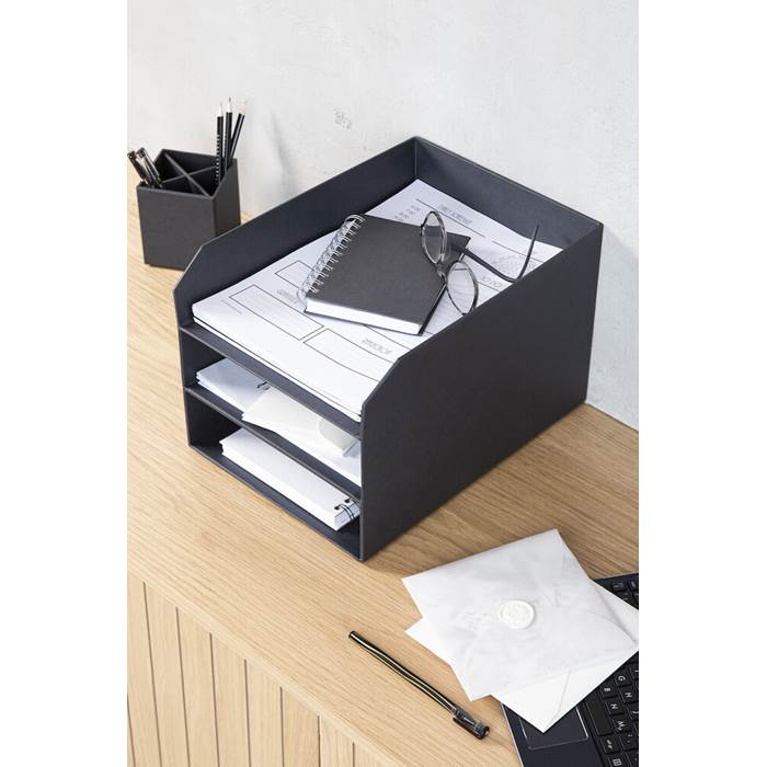 Brevkorg Bigso Tray 3-fack grå - 2