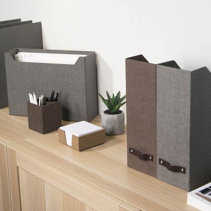 Tidskriftssamlare Estelle canvas grå - 3