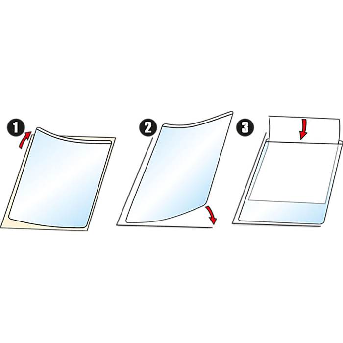 Plastfodral 3L självhäftande A4 10 st/fp - 2