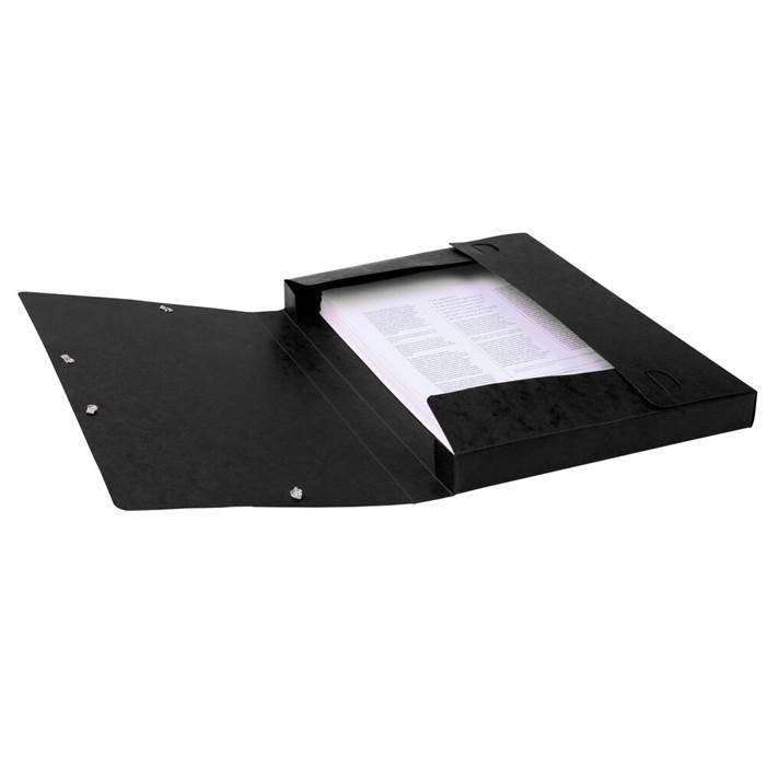 Dokumentbox A4 papp 25mm svart - 4