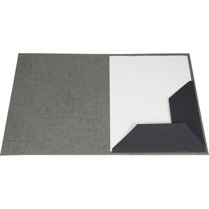 Mapp Bigso Paulina A4 canvas grå - 2