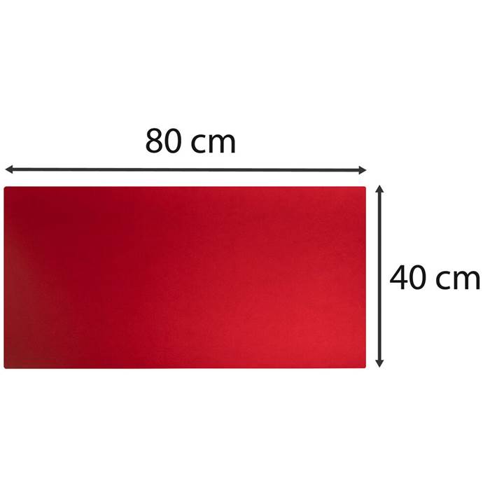 Skrivbordsunderlägg PU 40x80 cm Black/red - 8