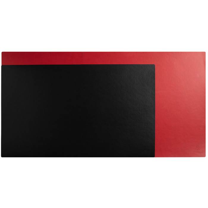 Skrivbordsunderlägg PU 40x80 cm Black/red - 9