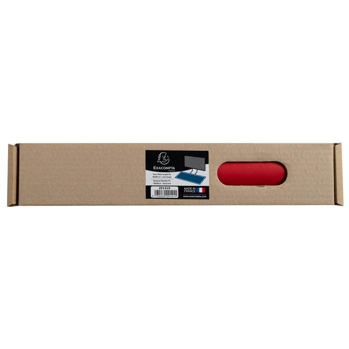 Skrivbordsunderlägg PU 40x80 cm Black/red - 7