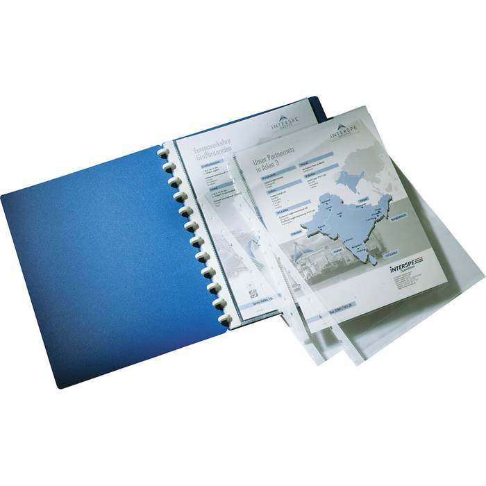 Plastficka T-hålad trans 10p - 2