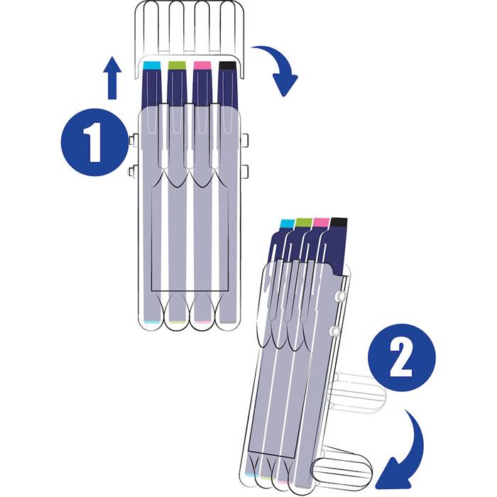 Penna Frixion LIght neon 4 st/fp - 5