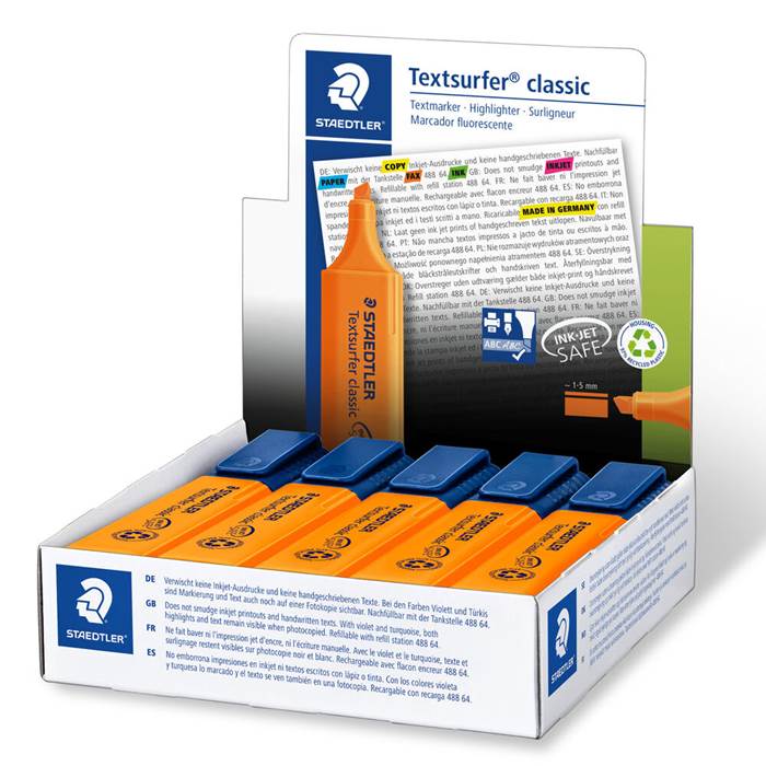 Överstrykningspenna Stadtler 364 - Textsurfer Classic orange - 3