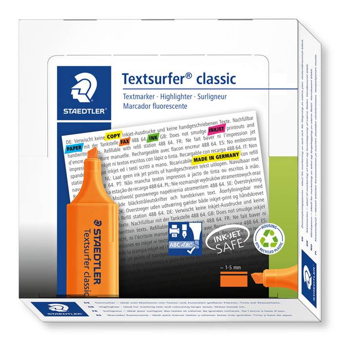 Överstrykningspenna Stadtler 364 - Textsurfer Classic orange - 4