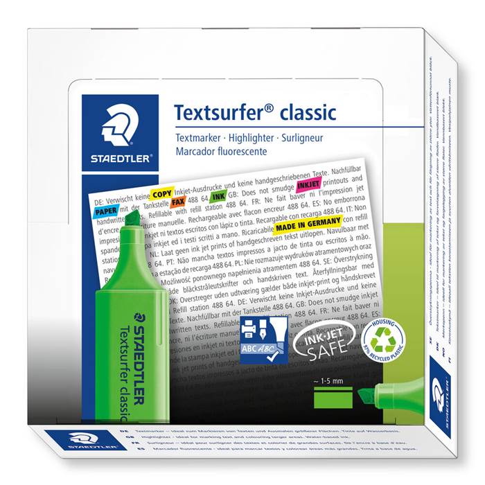 Överstrykningspenna Stadtler 364 - Textsurfer Classic grön - 4