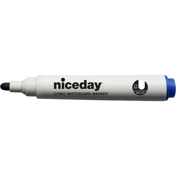 Whiteboard-penna rund spets blå - 2