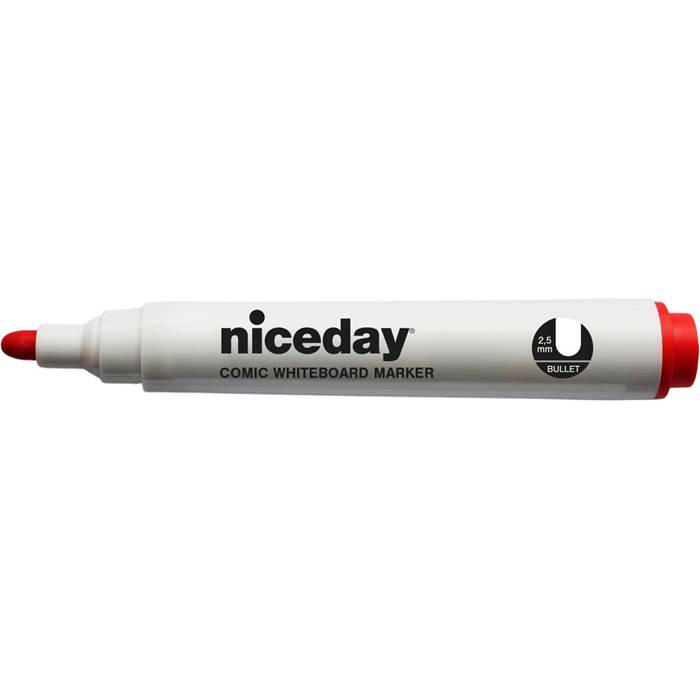 Whiteboard-penna rund spets röd - 2