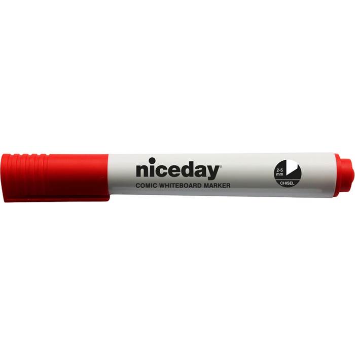 Whiteboard-penna snedskuren röd
