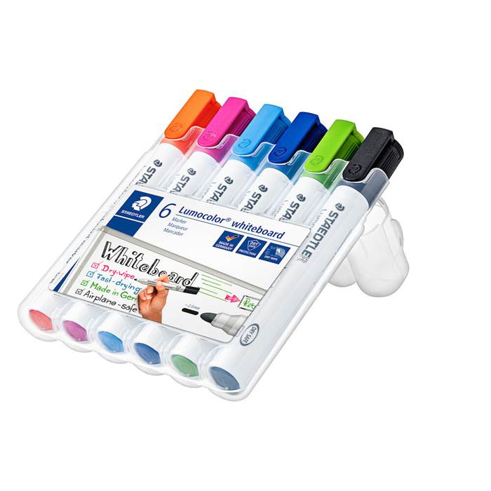 Whiteboard-penna Staedtler rund 6 st/fp - 2