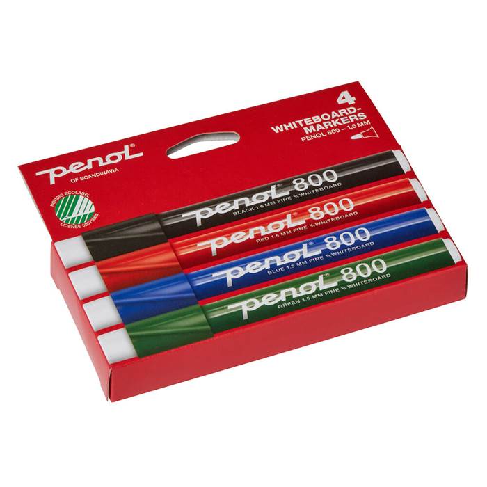 Whiteboard-penna Penol 800 rund 4 st/fp - 2