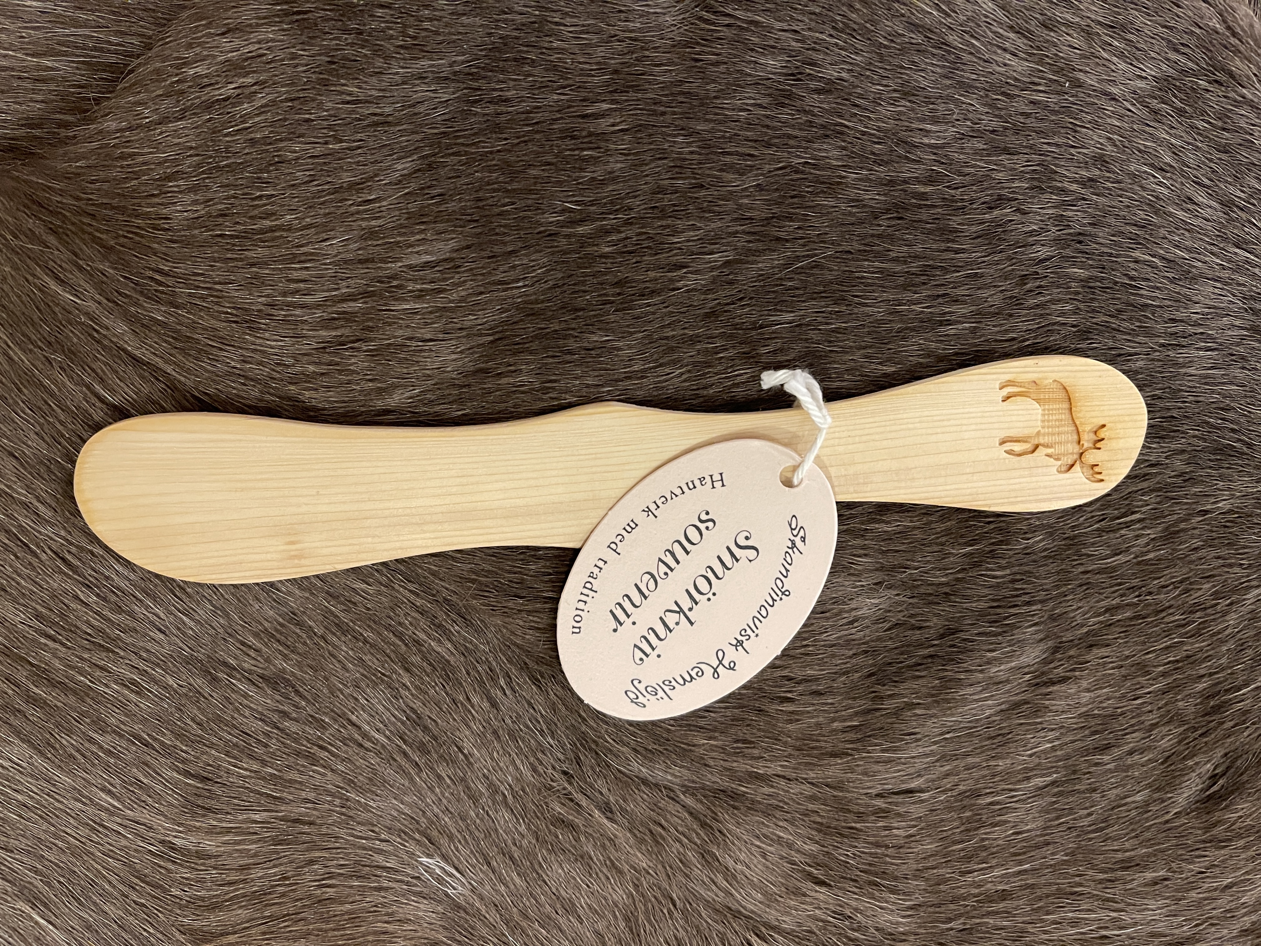 Buttermesser mit Elchgravur