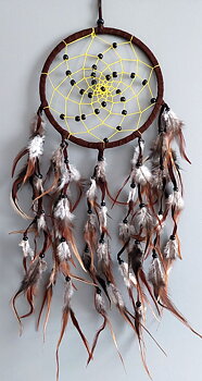 Drömfångare, Gul - 17cm