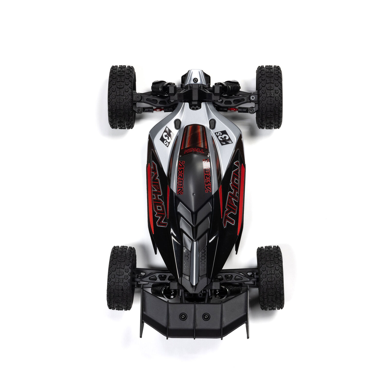 Arrma 1/14 TYPHON GROM 223S DSC 4X4 RTR Brushless Buggy, Silver - 4