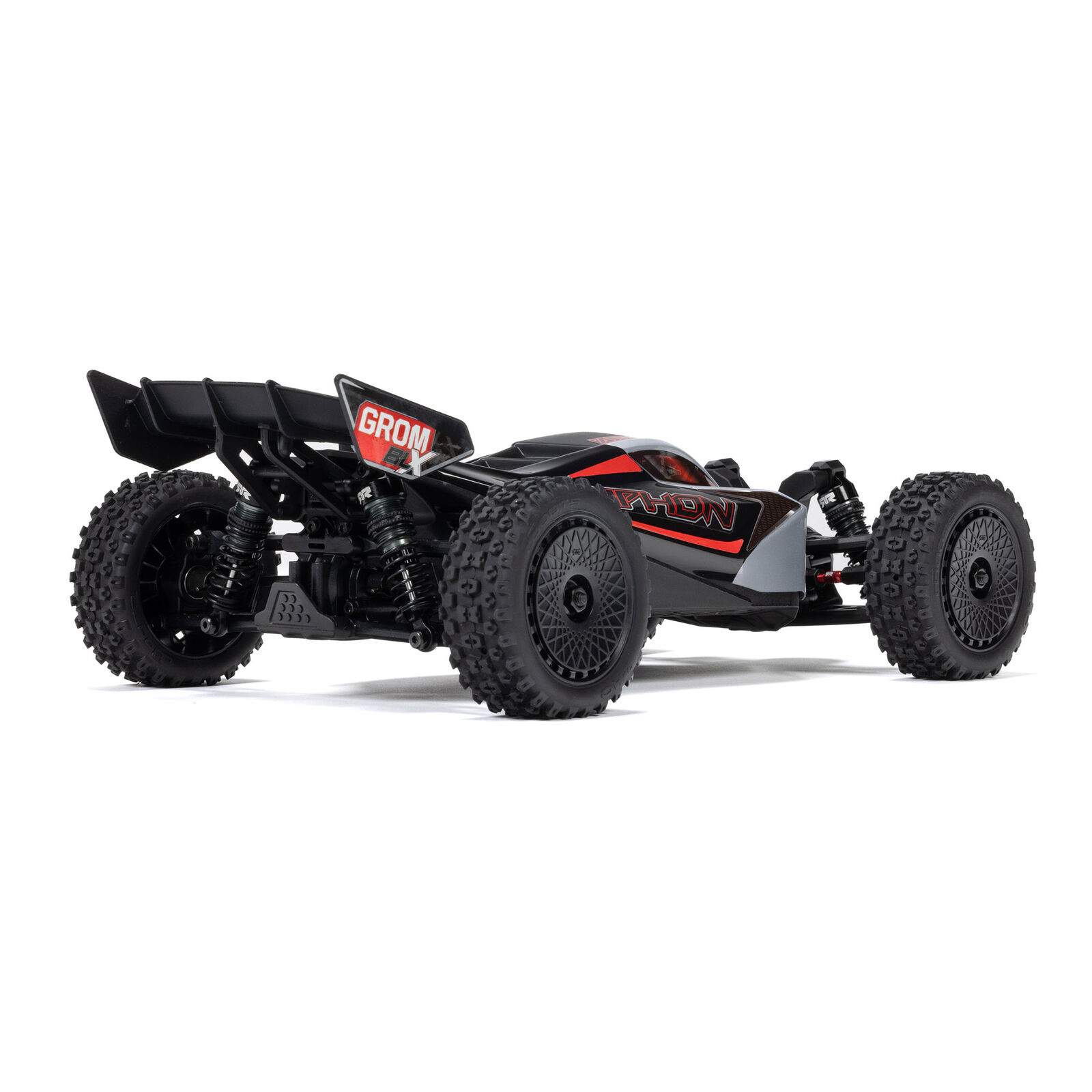 Arrma 1/14 TYPHON GROM 223S DSC 4X4 RTR Brushless Buggy, Silver - 8