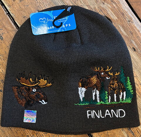 Mössa Älg Finland 2 färger