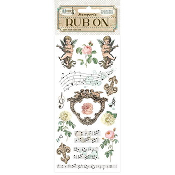Music Rub-On 4x8,5 Inch Angels 