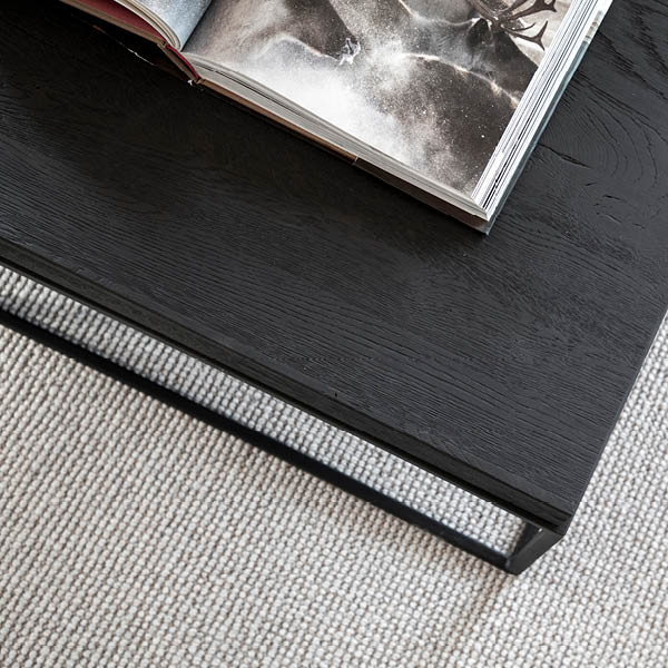 Carlisle Soffbord i massiv ek  Matt black - 8