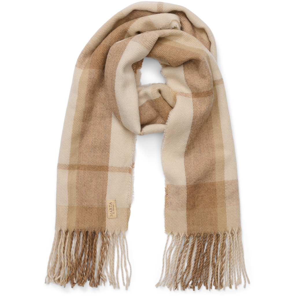 Rutig halsduk Beige/Brun