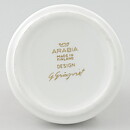Gunvor Olin-Grönqvist (1964) Four Round Dishes with Golden Hen Decor 7 cm