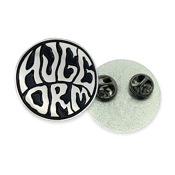 HUGGORM - METALLPIN, LOGO