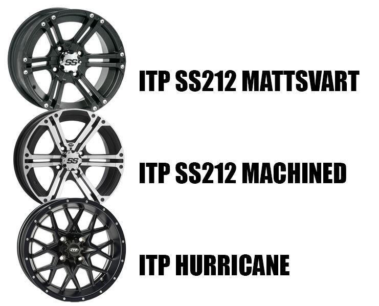 Hjulsats 12" Aluminiumfälg + 27" ITP Mega Mayhem däck - 3