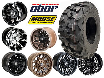 Hjulsats 12" Moose Aluminiumfälg med Obor Cornelius 27" däck