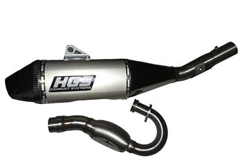 HGS Avgassystem 4T komplett KX250F 17-24 New design Carbon end cap