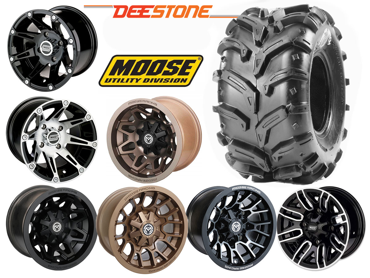 Hjulsats 12" Moose Aluminiumfälg med Swamp Witch 28" däck