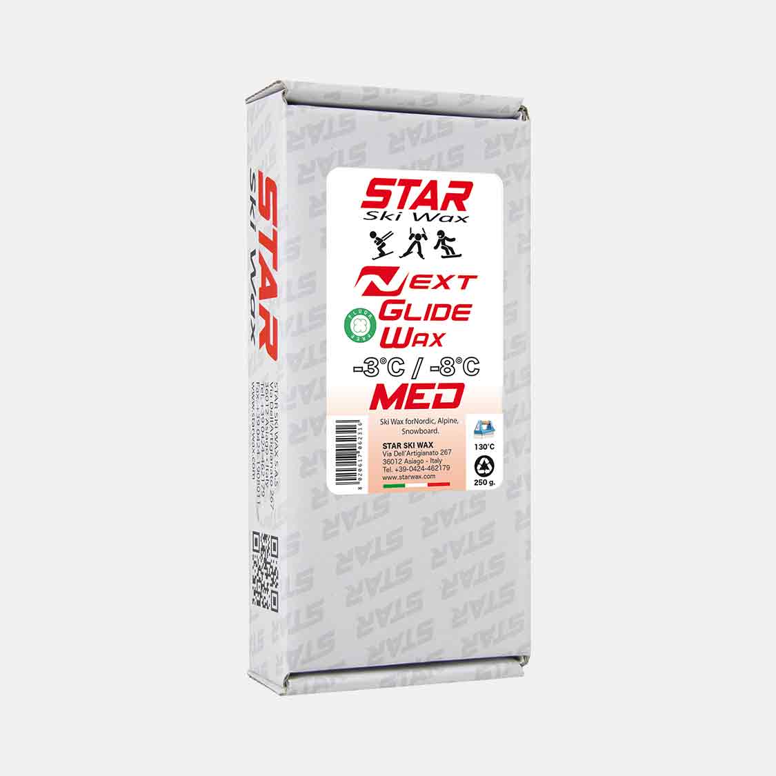 Star Ski Wax - Next Glide Wax Med 250g