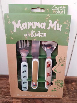 Bestick Mamma Mu i 3 delar