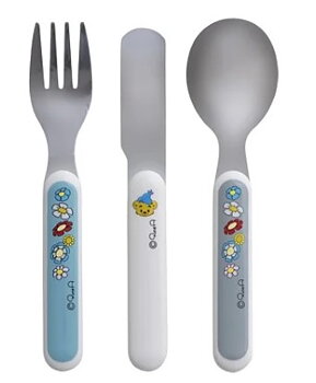 Bestick Bamse i 3 delar