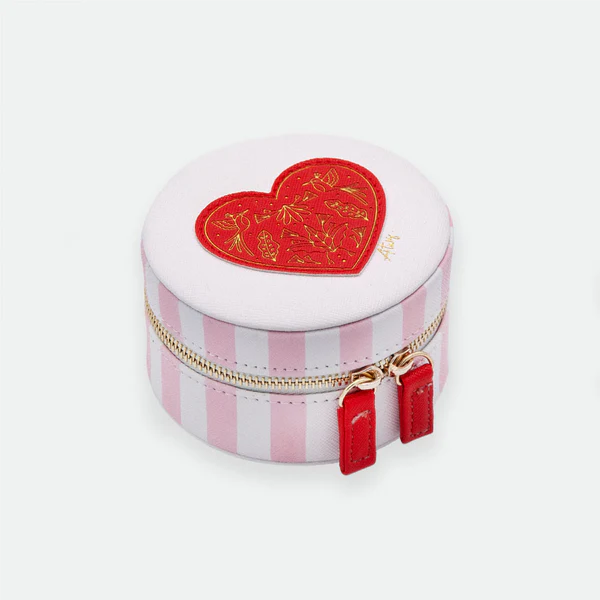 Pink Stripes Jewellery Box