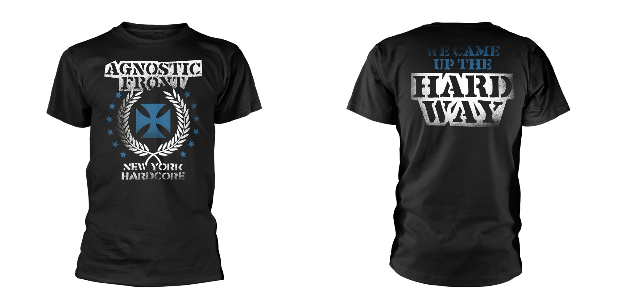 Agnostic Front - Blue Iron Cross - T-shirt