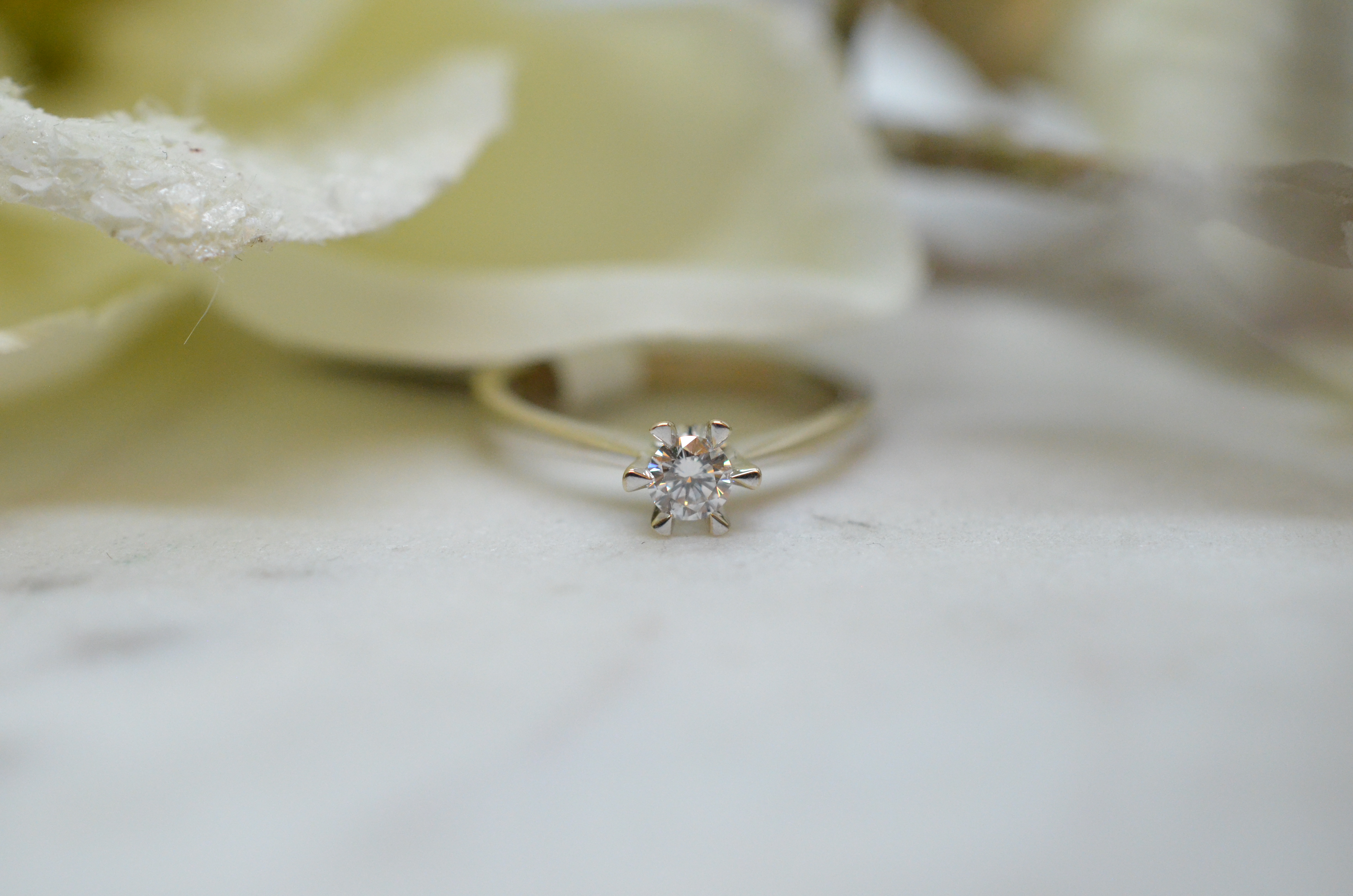 Vintage 18k "Galaxia" diamond ring, 0,22 ct